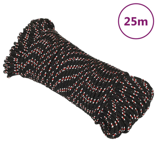 Boat Rope Black 4 mm 25 m Polypropylene - Giant Lobelia