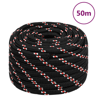 Boat Rope Black 20 mm 50 m Polypropylene - Giant Lobelia