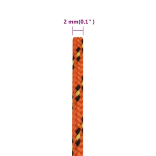 Boat Rope Orange 2 mm 50 m Polypropylene - Giant Lobelia