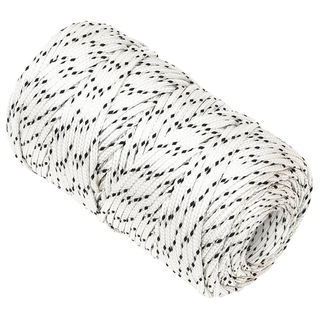 Braided Boat Rope White 2 mmx250 m Polyester - Giant Lobelia