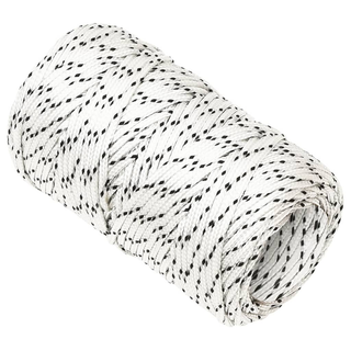 Braided Boat Rope White 2 mmx50 m Polyester - Giant Lobelia