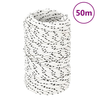 Braided Boat Rope White 2 mmx50 m Polyester - Giant Lobelia