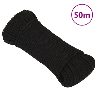 Work Rope Black 5 mm 50 m Polyester - Giant Lobelia