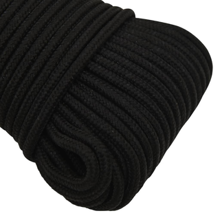 Work Rope Black 5 mm 50 m Polyester - Giant Lobelia