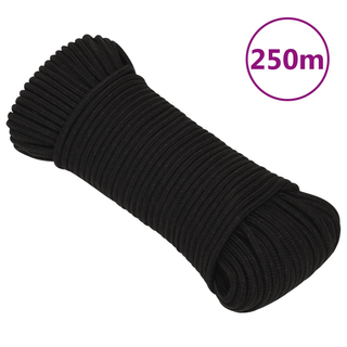 Work Rope Black 4 mm 250 m Polyester - Giant Lobelia