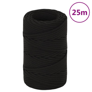 Work Rope Black 2 mm 25 m Polyester - Giant Lobelia