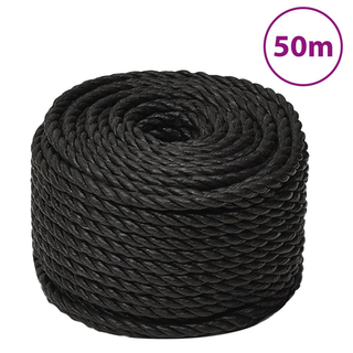 Work Rope Black 12 mm 50 m Polypropylene - Giant Lobelia