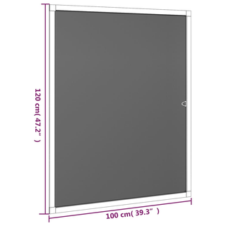 vidaXL Insect Screen for Windows Anthracite 100x120 cm - Giant Lobelia