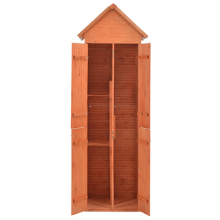 Garden Storage Shed 71x60x213 cm Wood - Giant Lobelia