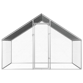 Outdoor Chicken Cage 2.75x2x1.92 m Galvanised Steel - Giant Lobelia