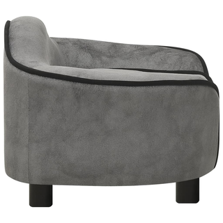 vidaXL Dog Sofa Grey 67x47x36 cm Plush - Giant Lobelia