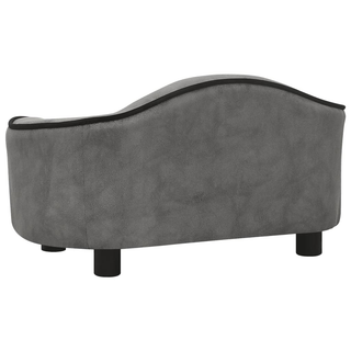 vidaXL Dog Sofa Grey 67x47x36 cm Plush - Giant Lobelia