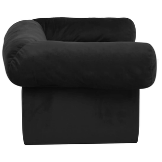 vidaXL Dog Sofa with Drawer Black 75x50x38 cm Plush - Giant Lobelia