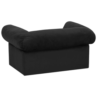 vidaXL Dog Sofa with Drawer Black 75x50x38 cm Plush - Giant Lobelia