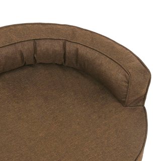 vidaXL Ergonomic Dog Bed Mattress 75x53 cm Linen Look Brown - Giant Lobelia