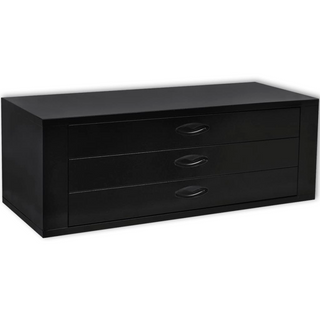 vidaXL Metal Tool Chest 3 Drawers Black - Giant Lobelia