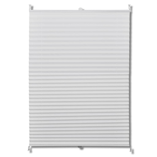 Plisse Blind 40x100cm White Pleated Blind - Giant Lobelia