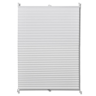 Plisse Blind 80x200cm White Pleated Blind - Giant Lobelia