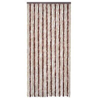 vidaXL Insect Curtain Beige and Light Brown 100x220 cm Chenille - Giant Lobelia