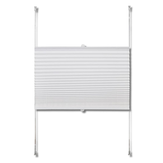 Plisse Blind 110x200cm White Pleated Blind - Giant Lobelia