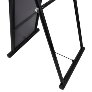 vidaXL Free Standing Floor Mirror Full Length Rectangular Black - Giant Lobelia