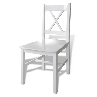 5 Piece Dining Set White - Giant Lobelia