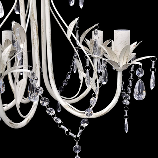 Crystal Pendant Ceiling Lamp Chandelier Elegant 5 Bulb Sockets - Giant Lobelia