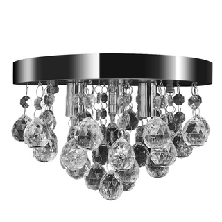 Pendant Ceiling Lamp Crystal Design Chandelier Chrome - Giant Lobelia