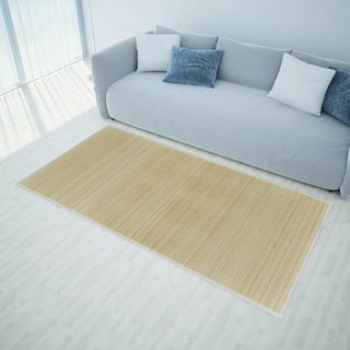 Rectangular Natural Bamboo Rug 120 x 180 cm - Giant Lobelia