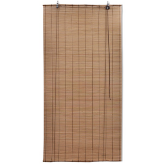 Brown Bamboo Roller Blinds 150 x 220 cm - Giant Lobelia