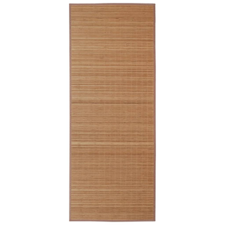 Rectangular Brown Bamboo Rug 80 x 300 cm - Giant Lobelia