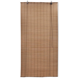 Brown Bamboo Roller Blinds 120 x 220 cm - Giant Lobelia