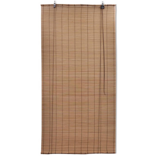 Brown Bamboo Roller Blinds 100 x 160 cm - Giant Lobelia