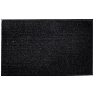 Black PVC Door Mat 90 x 120 cm - Giant Lobelia