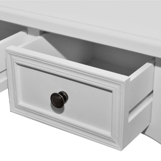 Dressing Console Table with Three Drawers White - Giant Lobelia