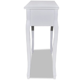 Dressing Console Table with Three Drawers White - Giant Lobelia