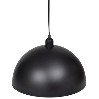 Ceiling Lamp 2 pcs Height-adjustable Semi-spherical Black - Giant Lobelia