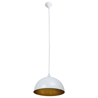 Ceiling Lamp 2 pcs Height-adjustable Semi-spherical White - Giant Lobelia