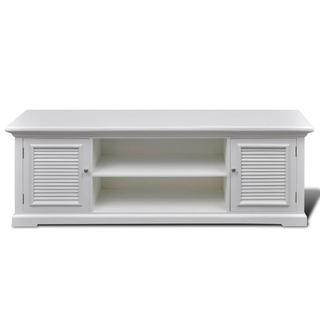 TV Stand White Wood - Giant Lobelia