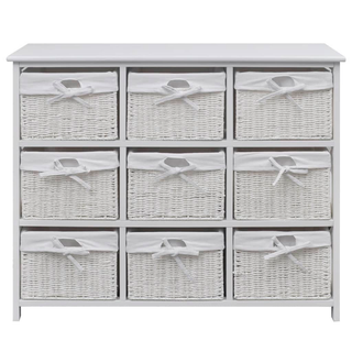 vidaXL Storage Cabinet Akron White - Giant Lobelia