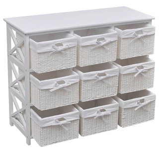 vidaXL Storage Cabinet Akron White - Giant Lobelia