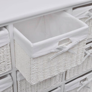 vidaXL Storage Cabinet Akron White - Giant Lobelia