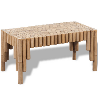 vidaXL Coffee Table Bamboo - Giant Lobelia