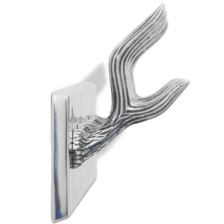 Aluminium Wardrobe Hook Coat Rack Hat/Tie Hanger Silver - Giant Lobelia