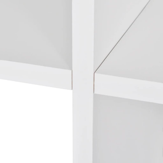Staircase Bookcase/Display Shelf 107 cm White - Giant Lobelia