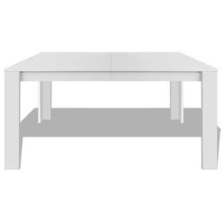 vidaXL Dining Table 140x80x75 cm White - Giant Lobelia