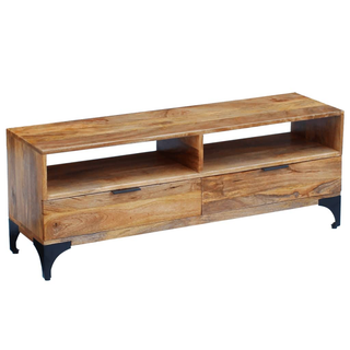 vidaXL TV Stand Mango Wood 120x35x45 cm - Giant Lobelia