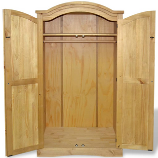 vidaXL Wardrobe Mexican Pine Corona Range 2 Doors - Giant Lobelia