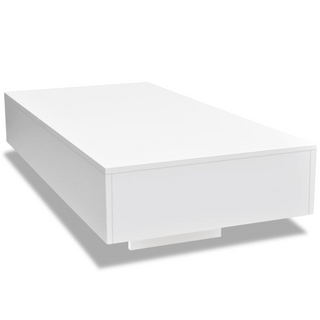 vidaXL Coffee Table High Gloss White - Giant Lobelia