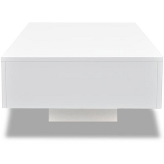 vidaXL Coffee Table High Gloss White - Giant Lobelia